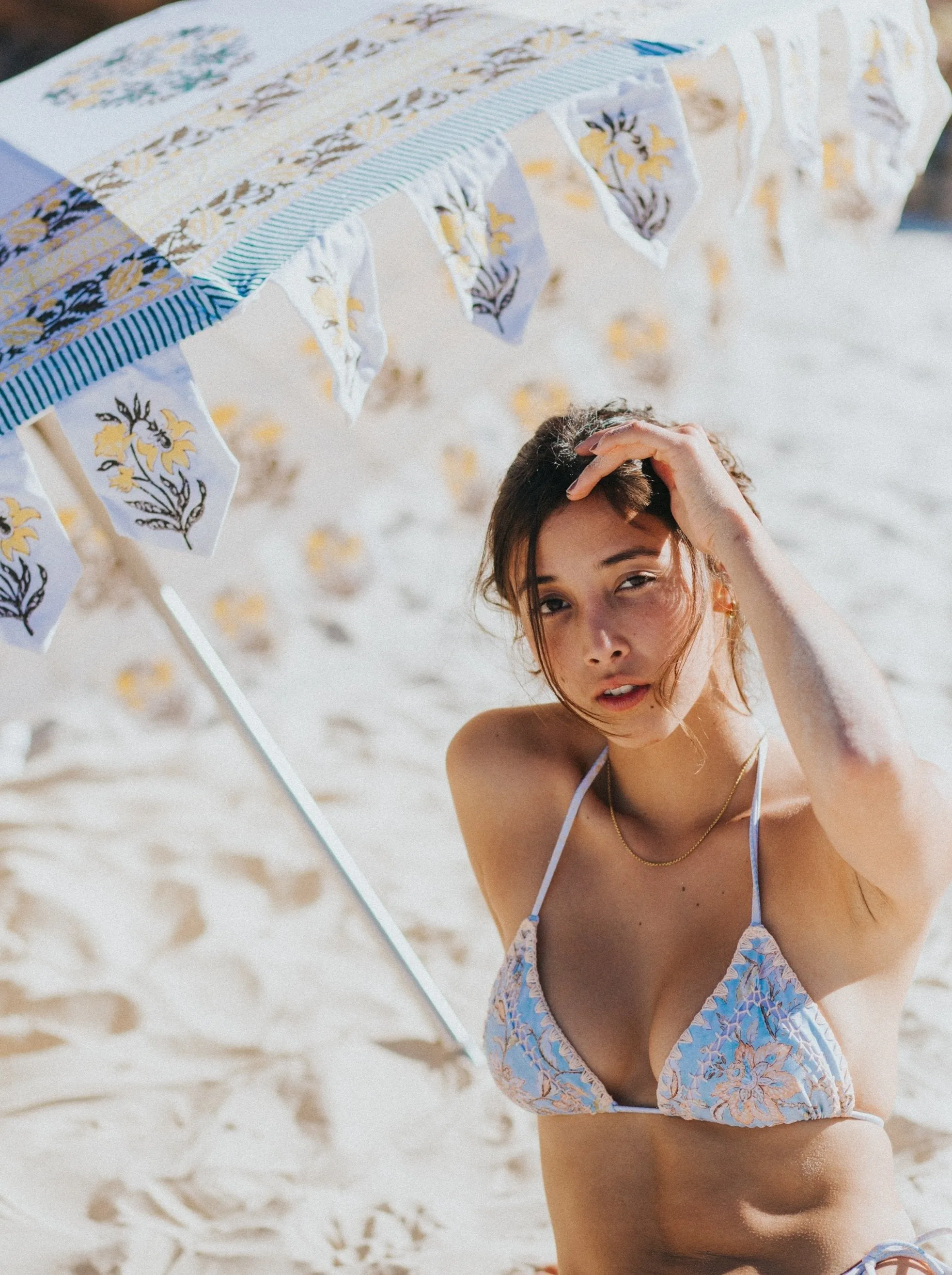 Blossom Tri Top ♲ Aqua