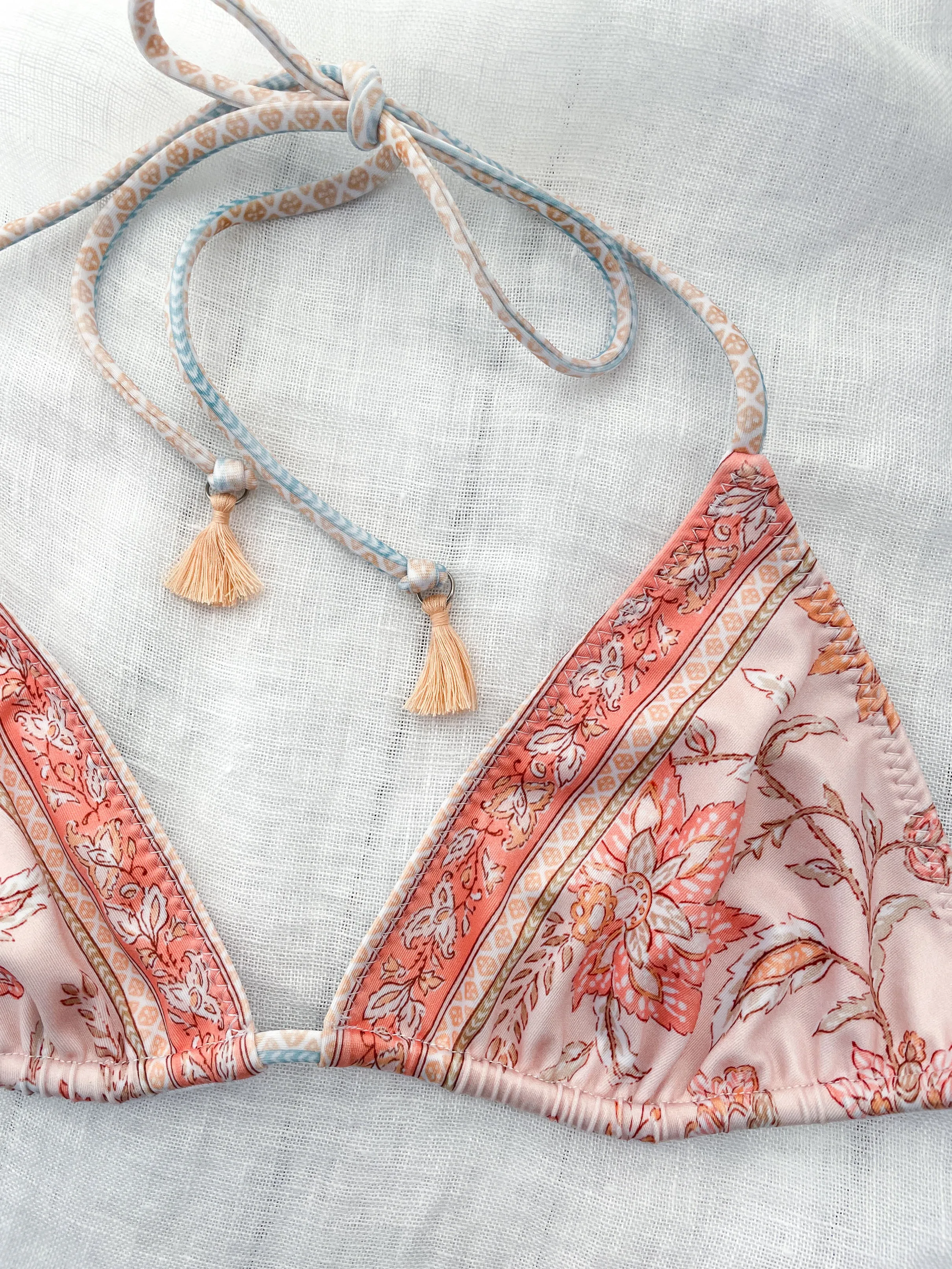 Blossom Tri Top ♲ Coral