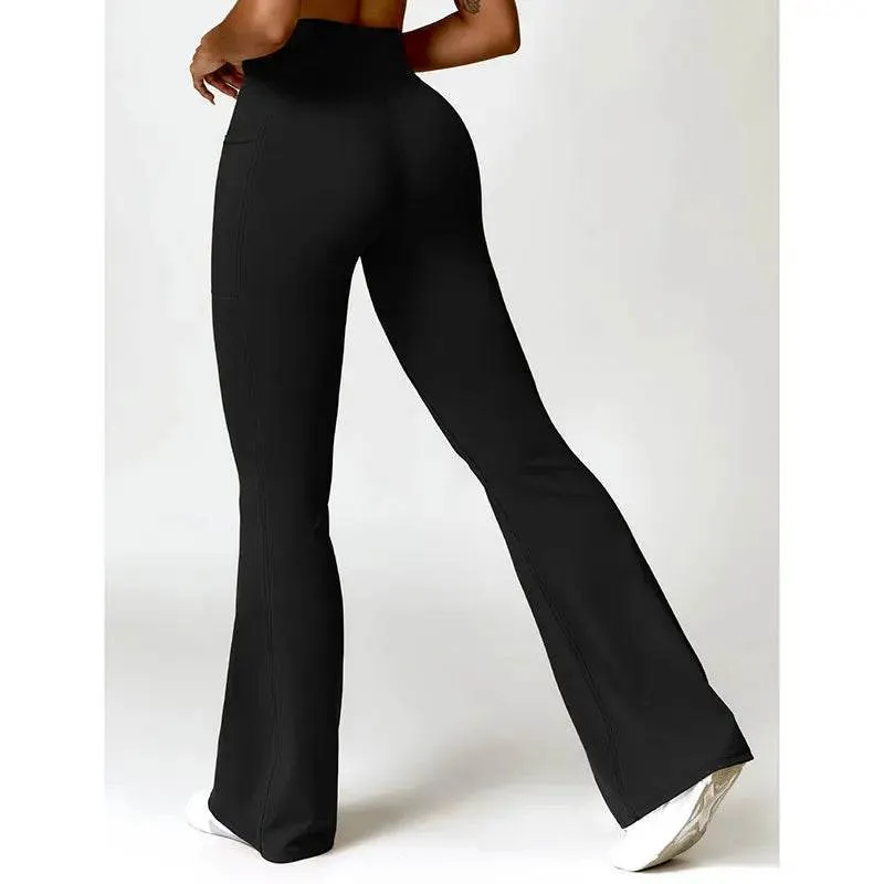 Blue Flare Leggings Trendy and Comfortable for Women