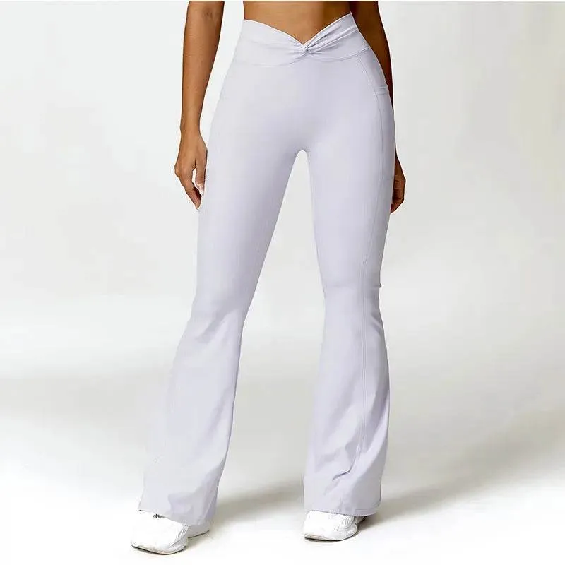 Blue Flare Leggings Trendy and Comfortable for Women