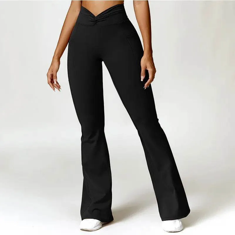 Blue Flare Leggings Trendy and Comfortable for Women