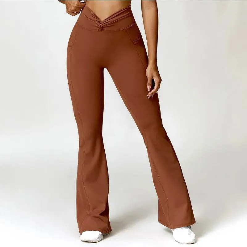 Blue Flare Leggings Trendy and Comfortable for Women