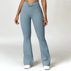 Blue Flare Leggings Trendy and Comfortable for Women