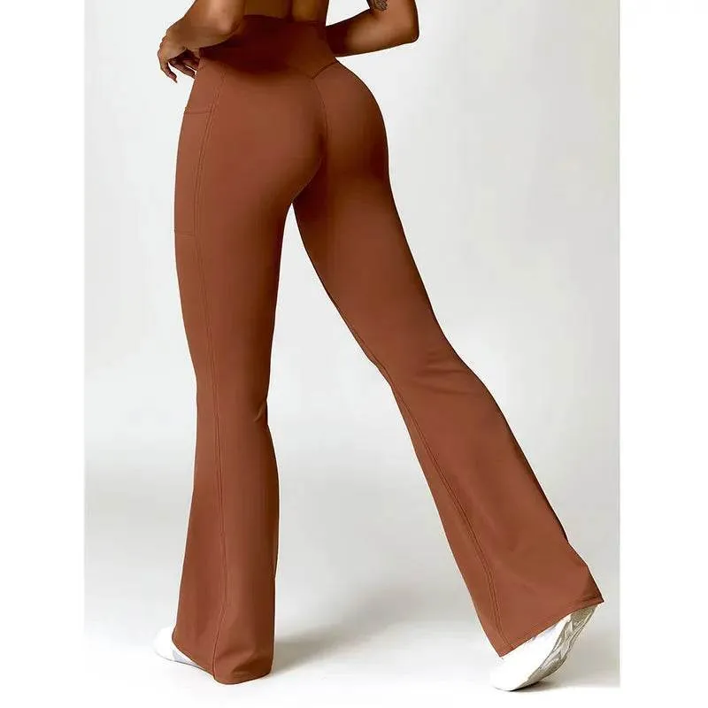 Blue Flare Leggings Trendy and Comfortable for Women