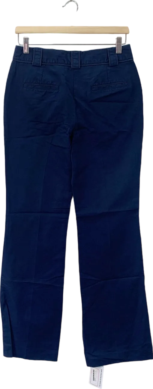 Boden Navy Flared Linen Trousers Size 8L