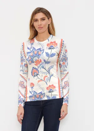 Bohemian Chintz (7847) ~ Butterknit Long Sleeve Crew Top