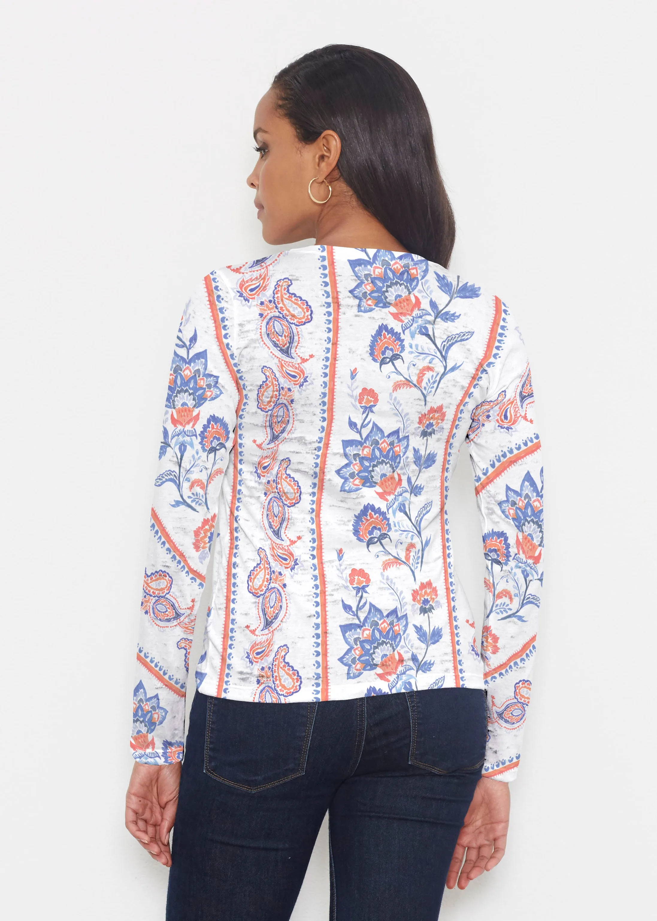 Bohemian Chintz (7847) ~ Signature Long Sleeve Crew Shirt