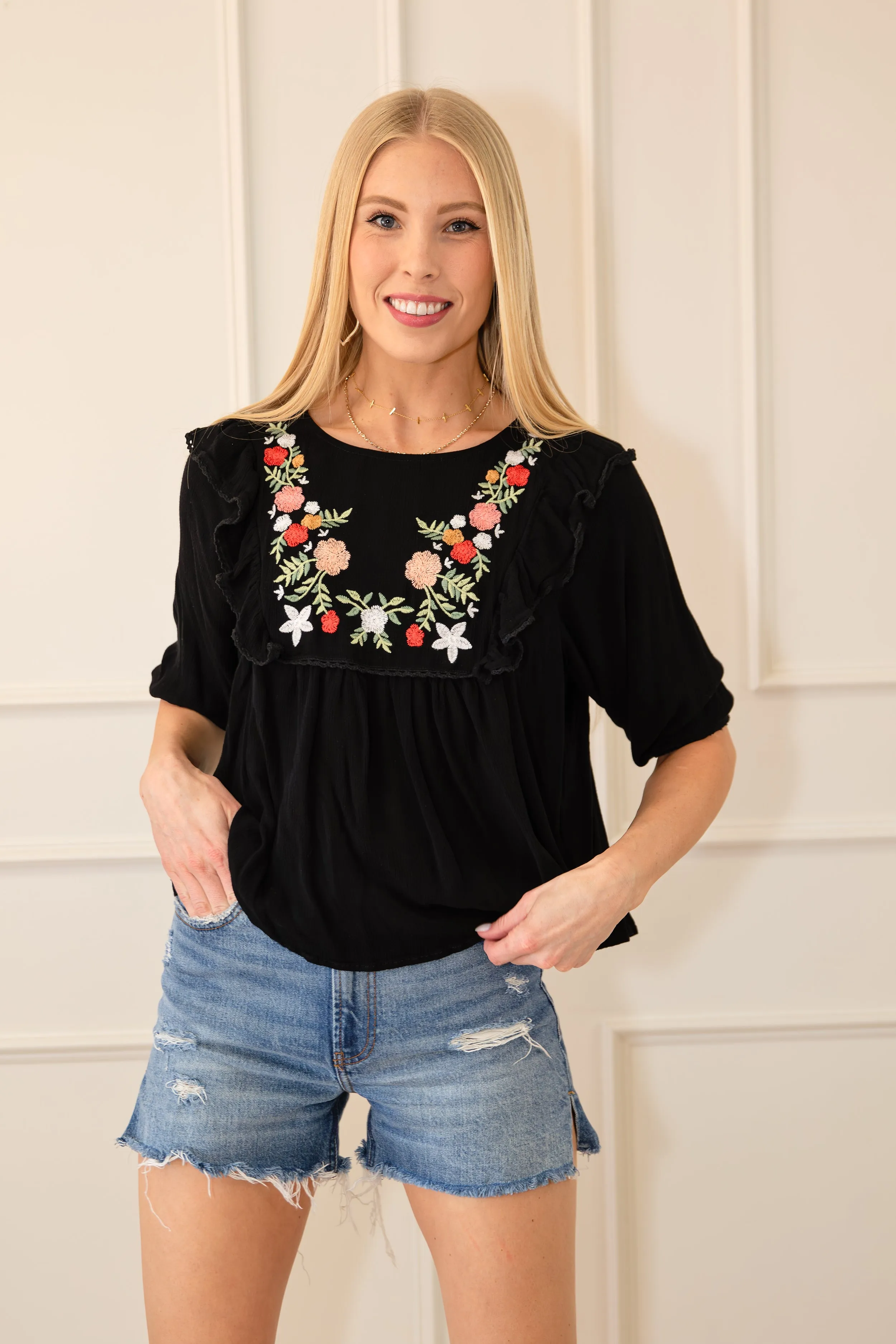 Bohemian Embroidered Babydoll