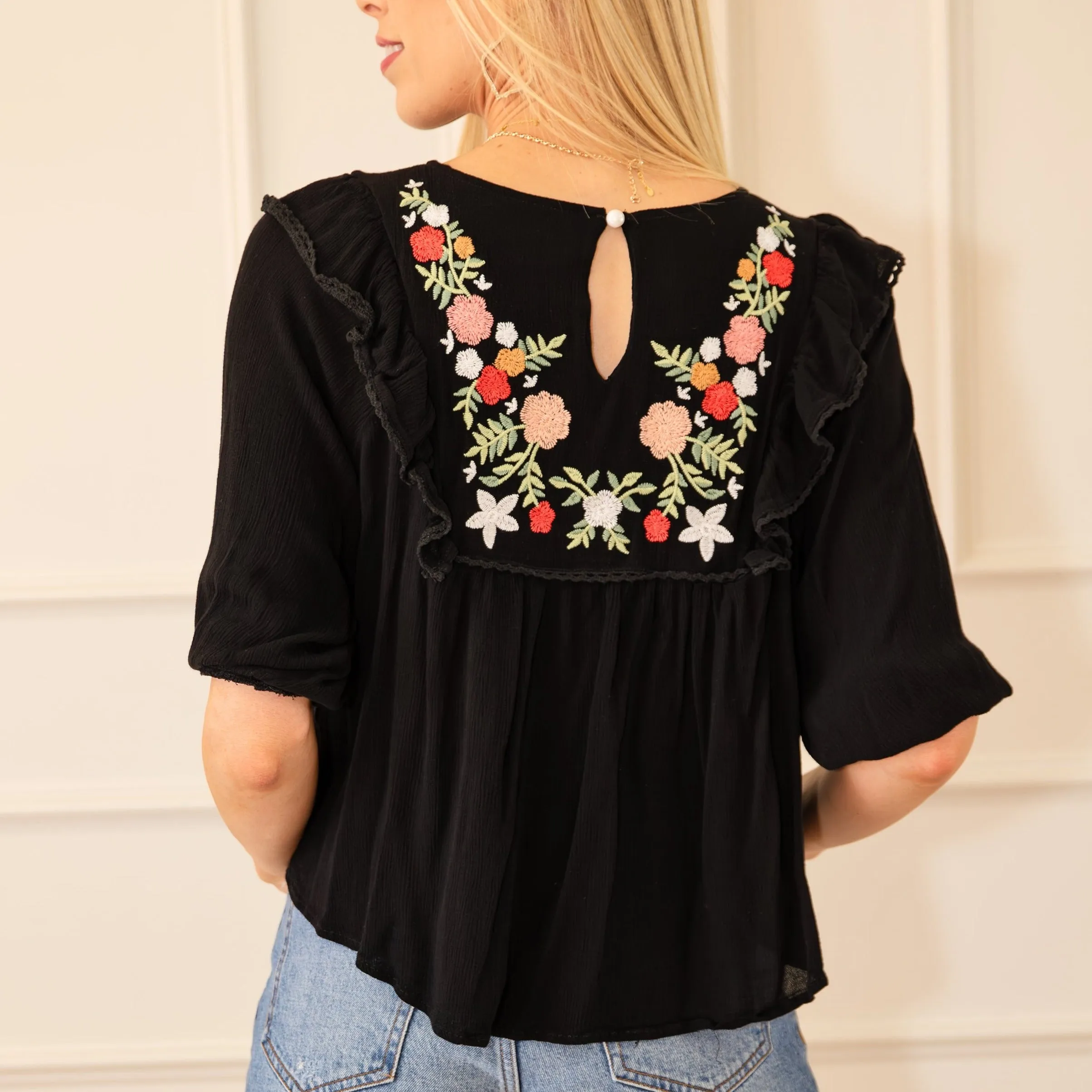 Bohemian Embroidered Babydoll