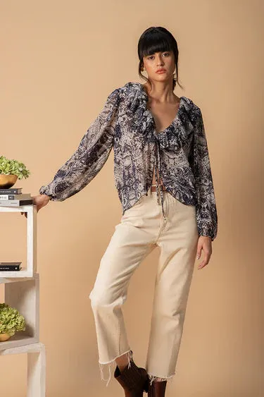 Bohemian Ruffled Blouse