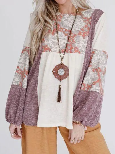 Bohemian Spirit Long Lantern Sleeve Top