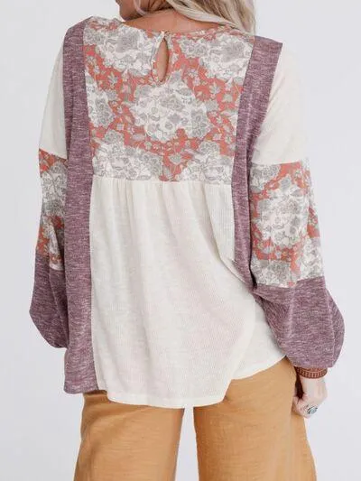 Bohemian Spirit Long Lantern Sleeve Top