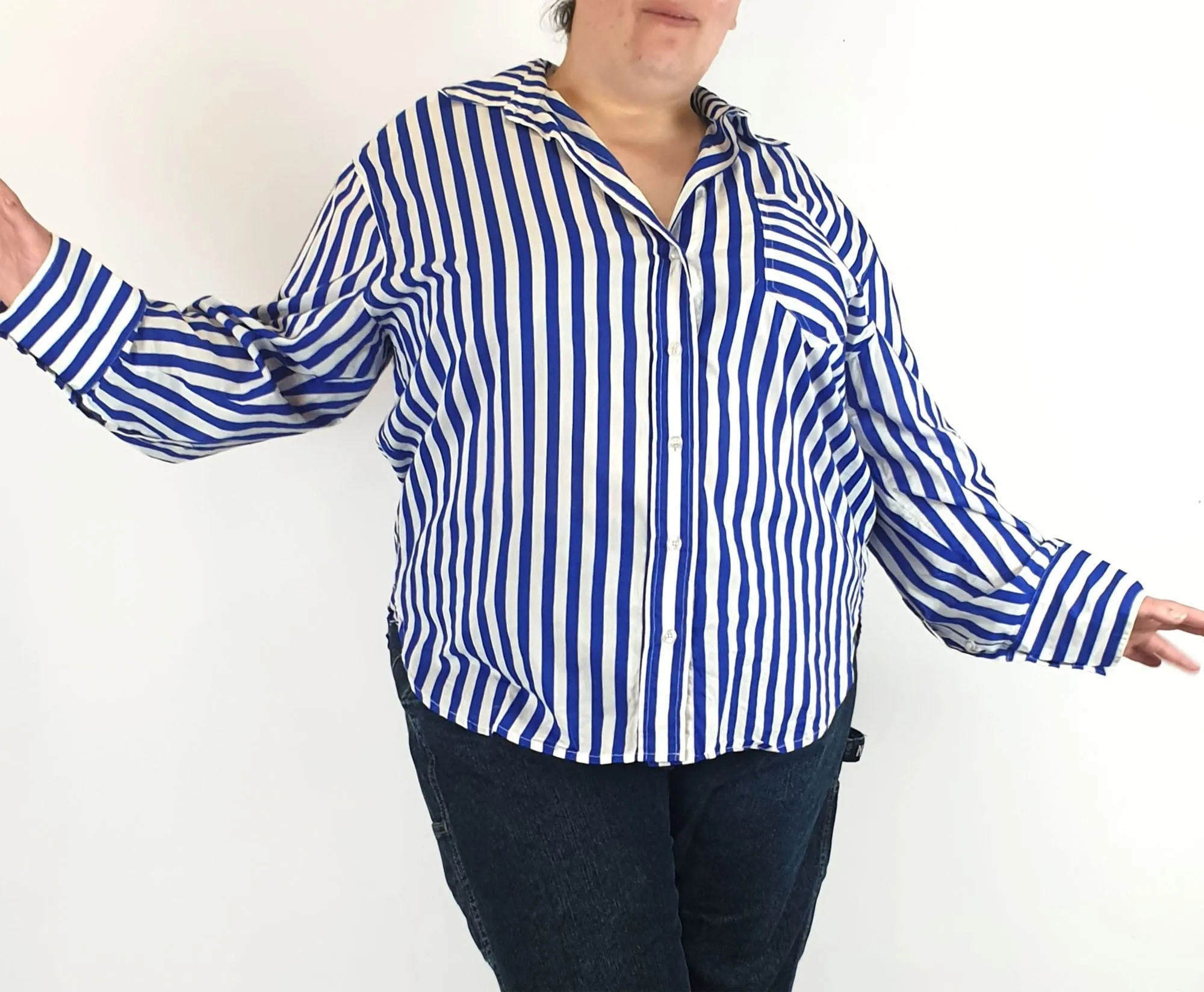 Bohemian Traders striped shirt size 1, best fits 20-22