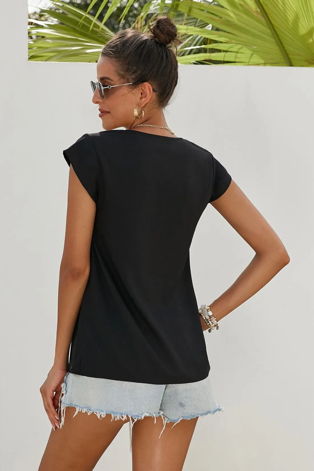 Boho Embroidered Shift Blouse - Sample Item 50% Off (Final Sale)