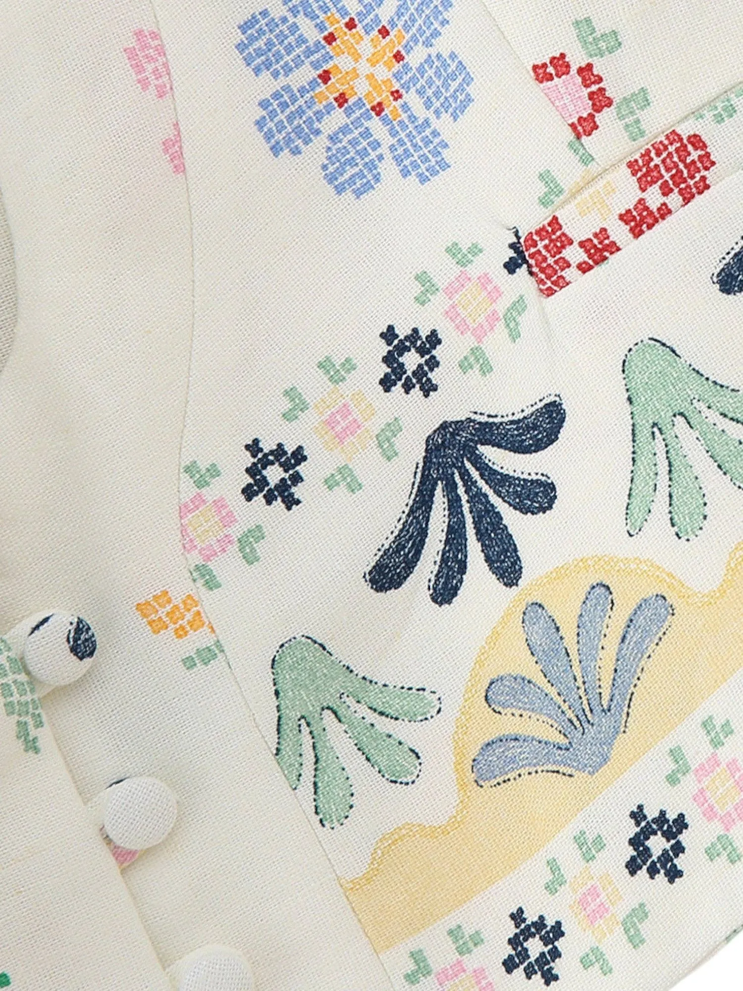 Boho Floral Vest