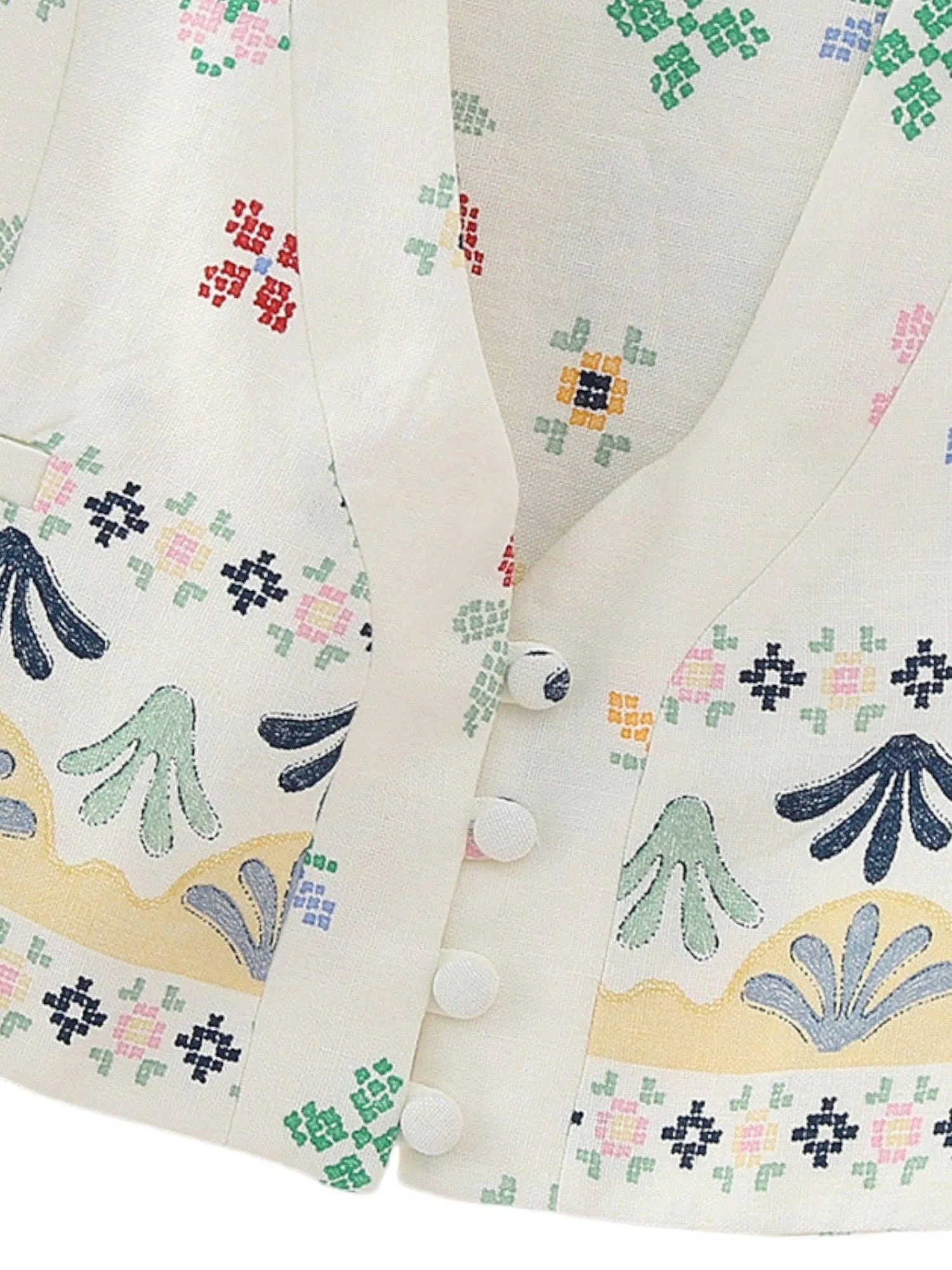 Boho Floral Vest