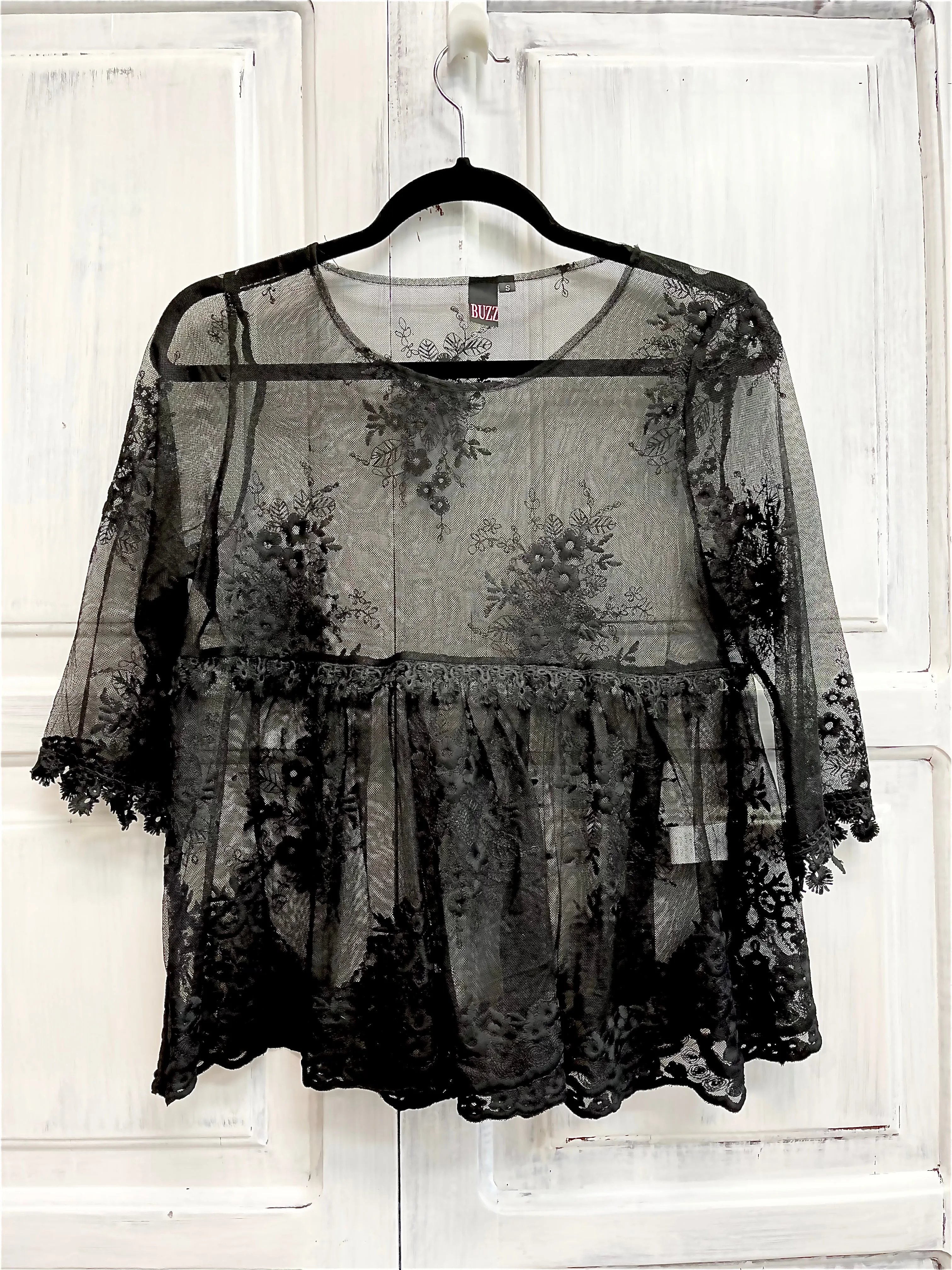 Boho organza top