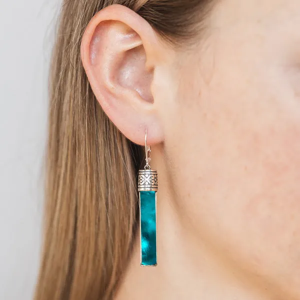 Bottoms Up Sterling Leverback Earrings