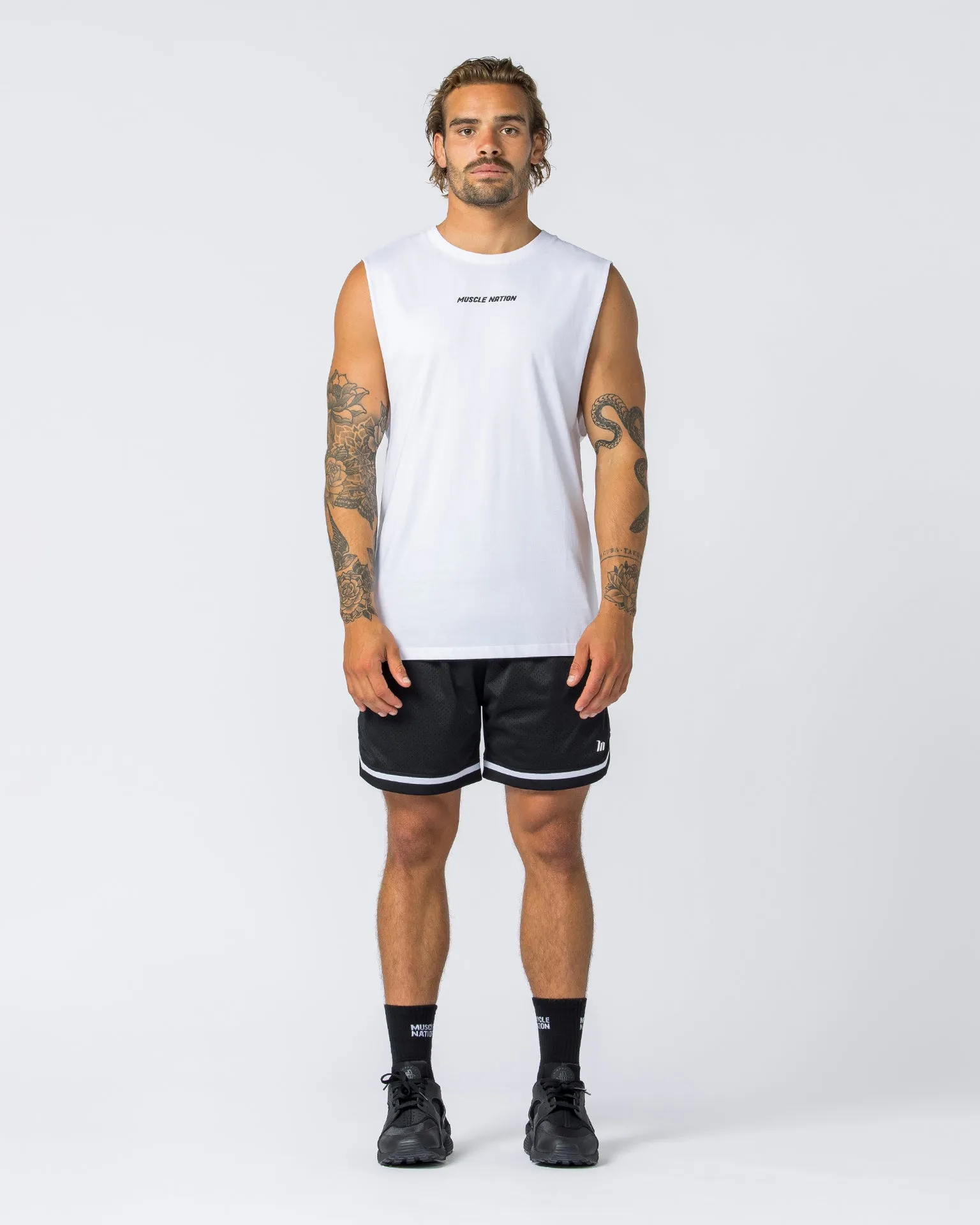 Boxy Vintage Tank - Washed White
