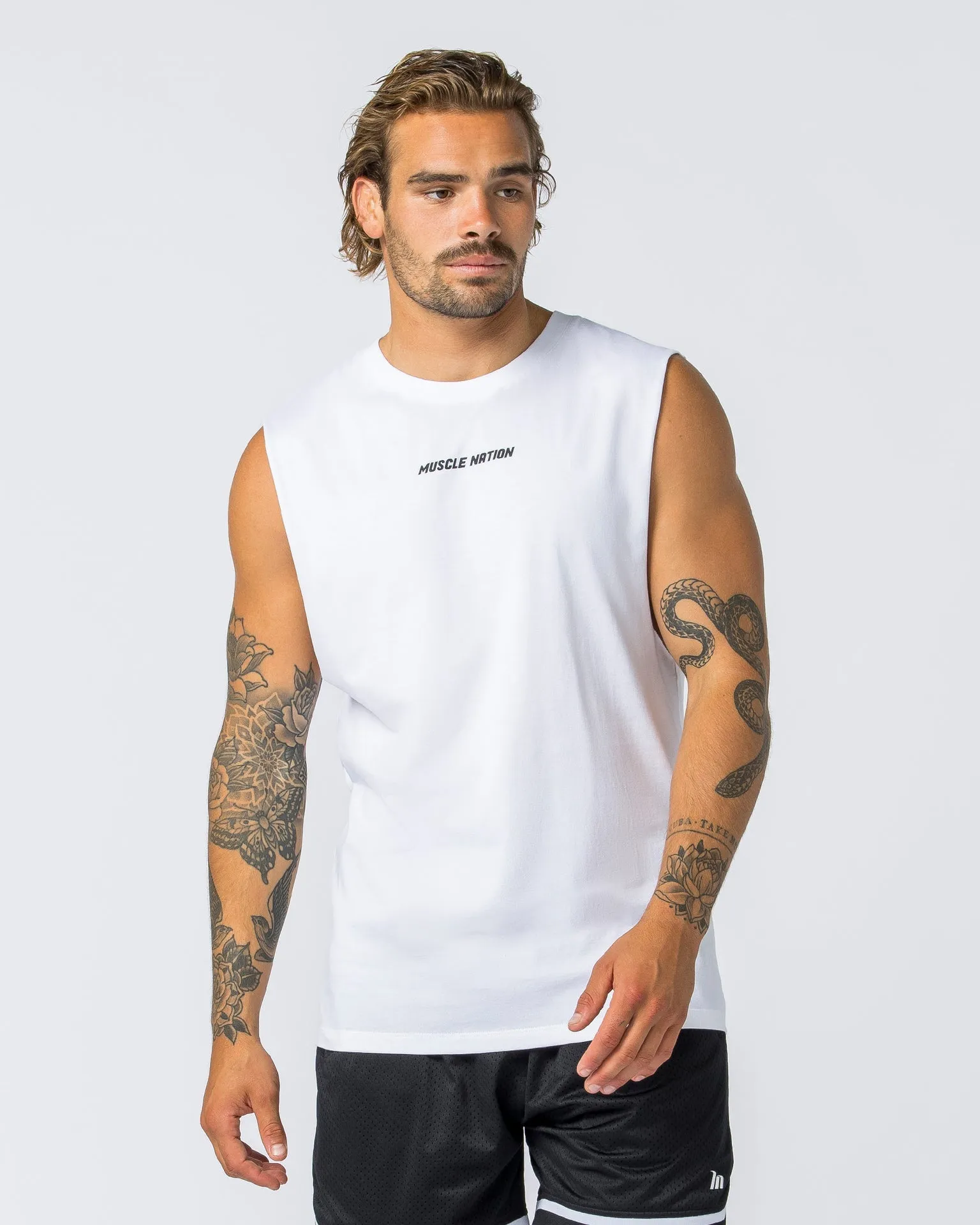 Boxy Vintage Tank - Washed White