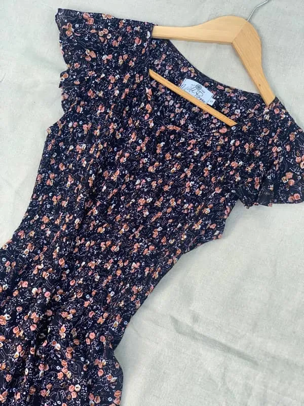 Bridie Vintage-Inspired Floral Short Dress