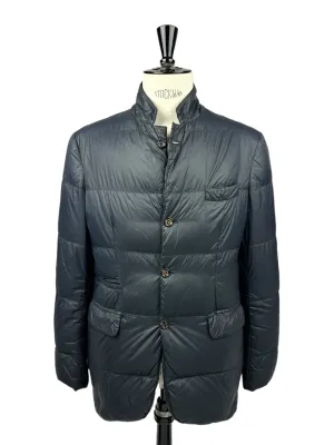 Brunello Cucinelli Blue Goose-Down Windbreaker