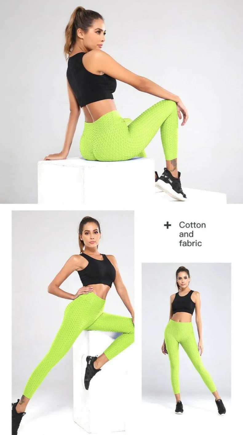 Bubble High Waist Yoga Leggings