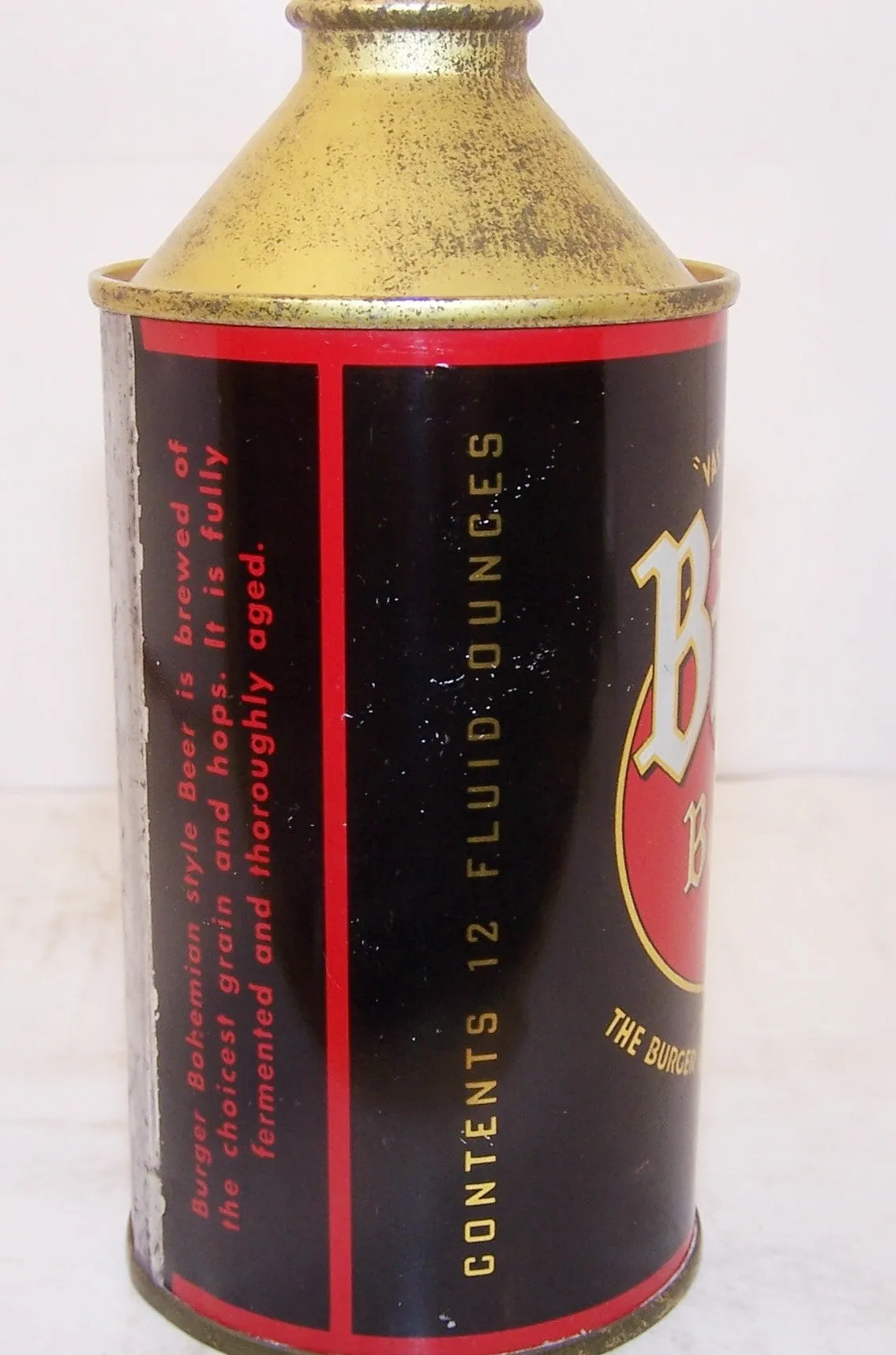 Burger Bohemian Beer, USBC 155-26 Grade A1  Sold 11/20/14