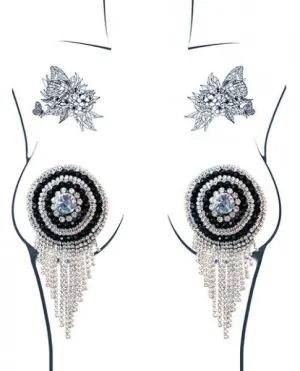 Burlesque Bohemian Rhapsody Jewel Pasties - Crystal