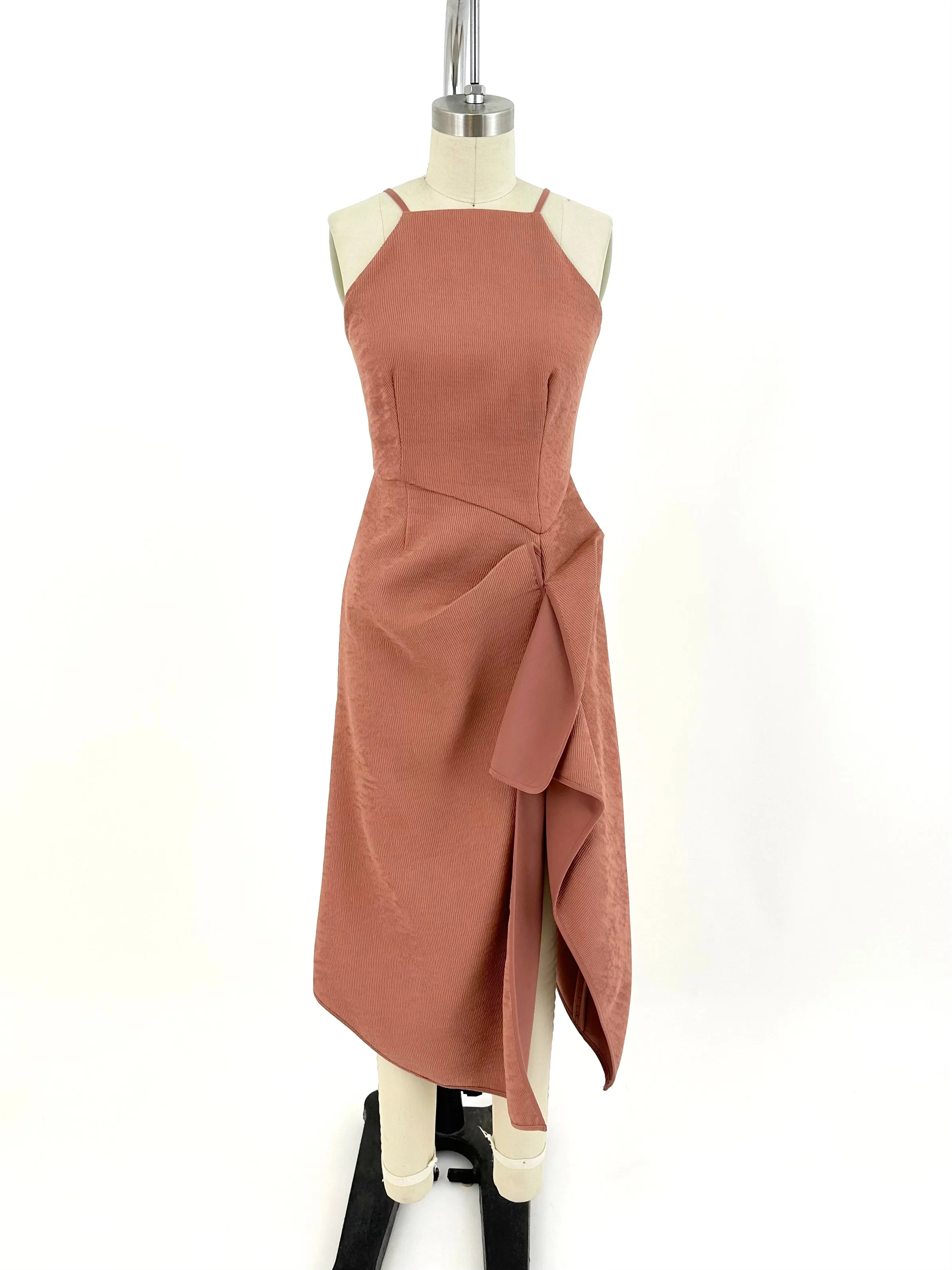C/ MEO Collective Asymmetrical Gathered Dress