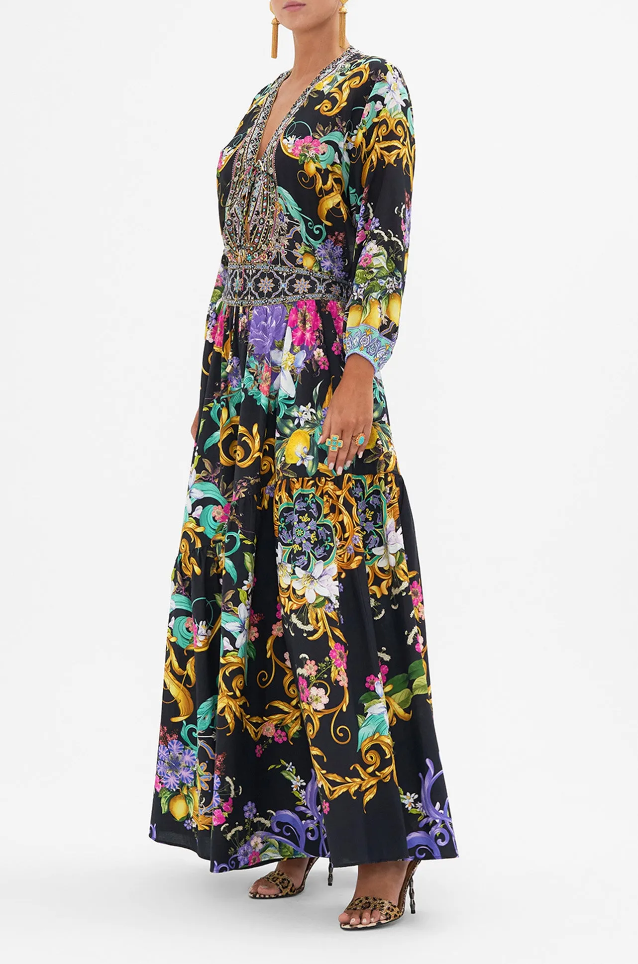 Camilla - Meet Me In Marchesa Lace Up Blouse