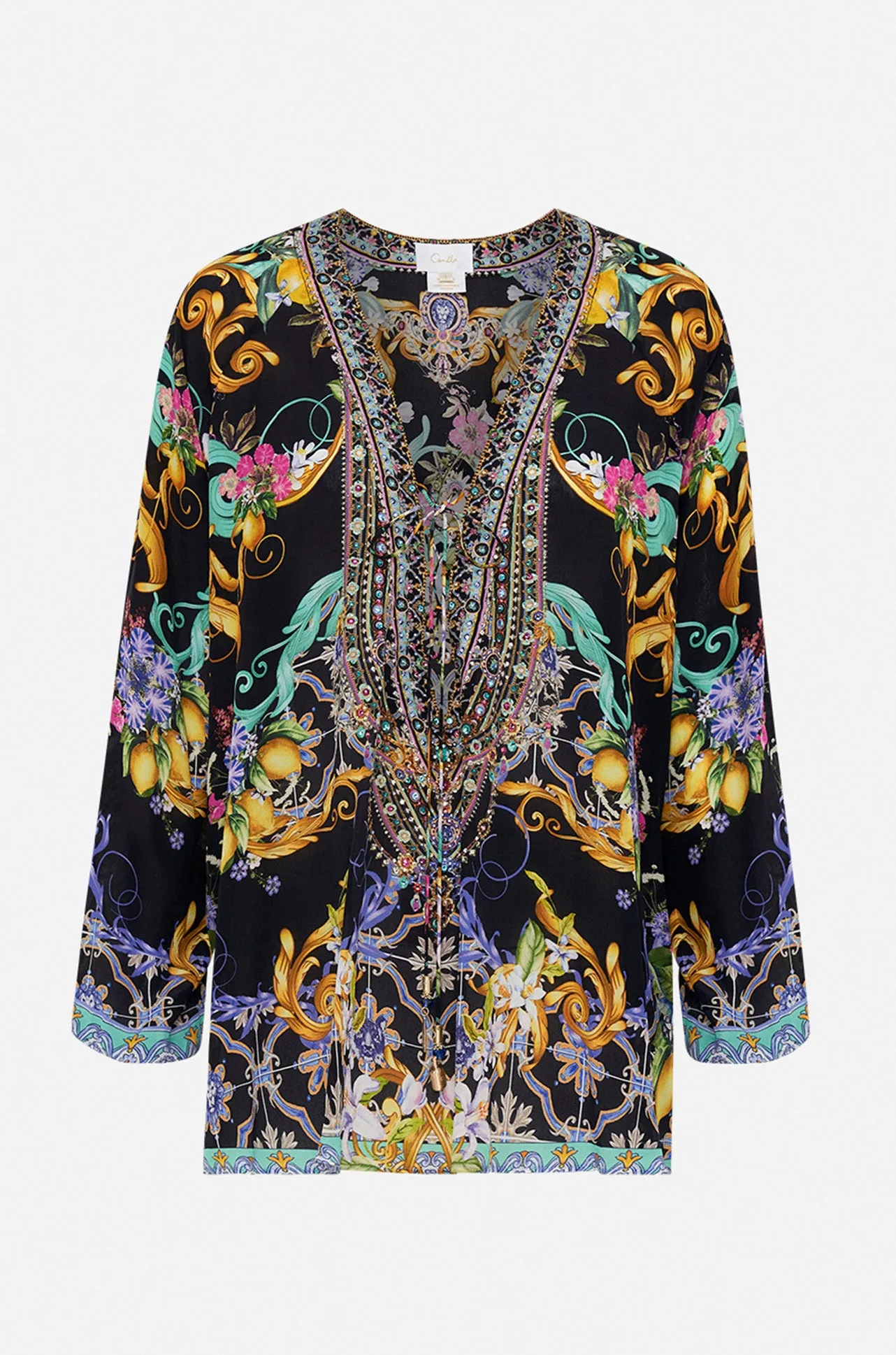 Camilla - Meet Me In Marchesa Lace Up Blouse