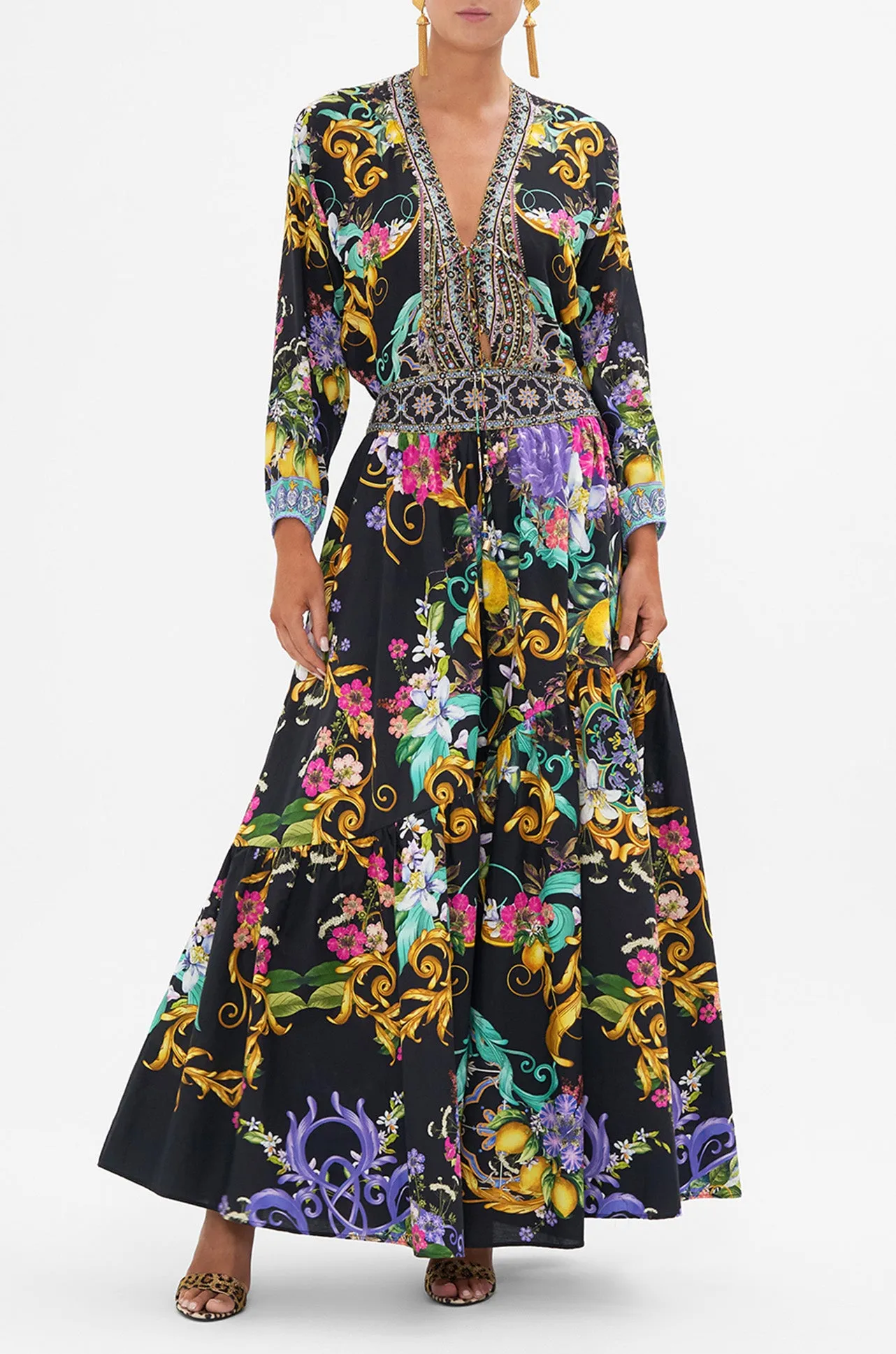 Camilla - Meet Me In Marchesa Lace Up Blouse