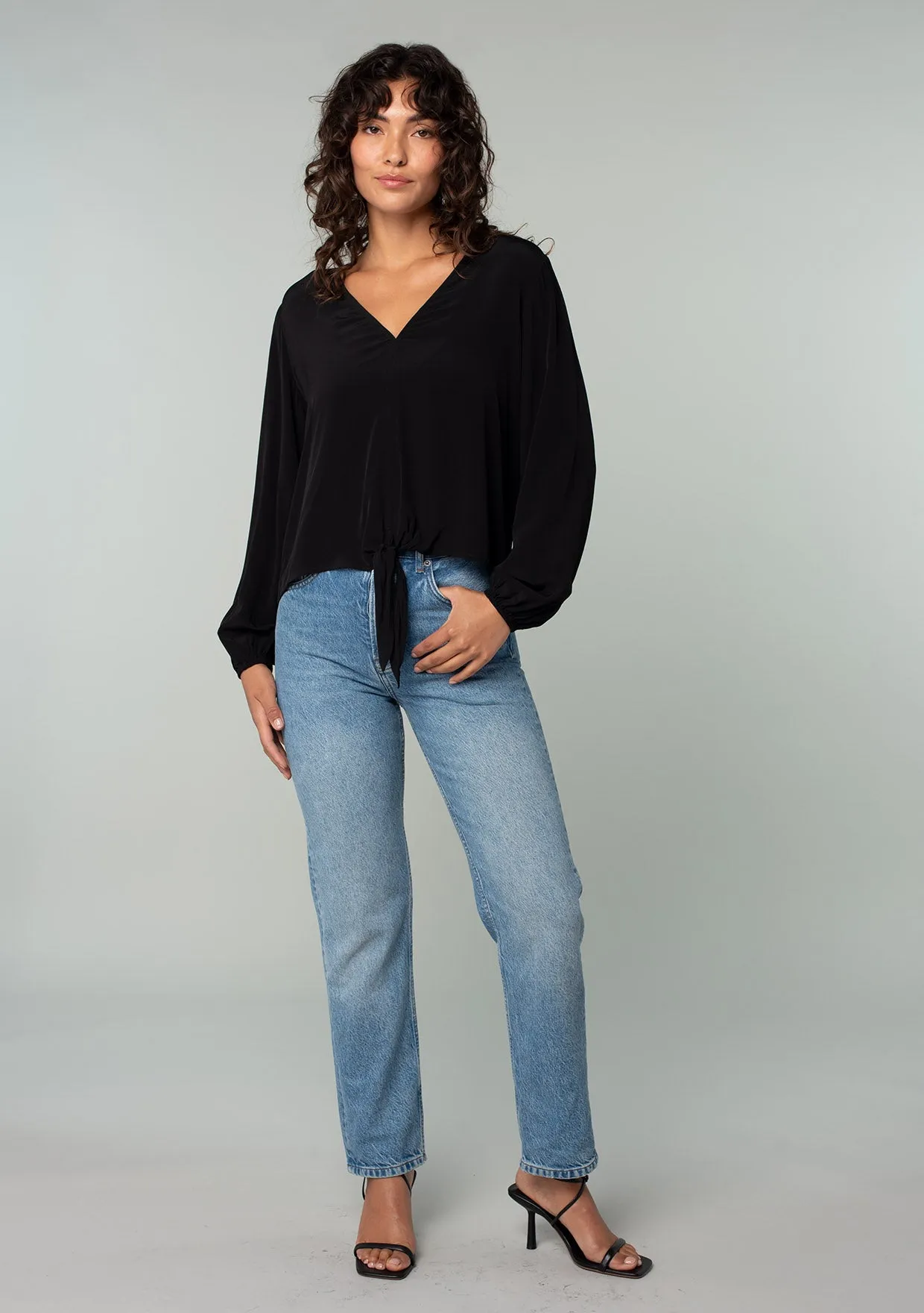Camille Tie Front Top