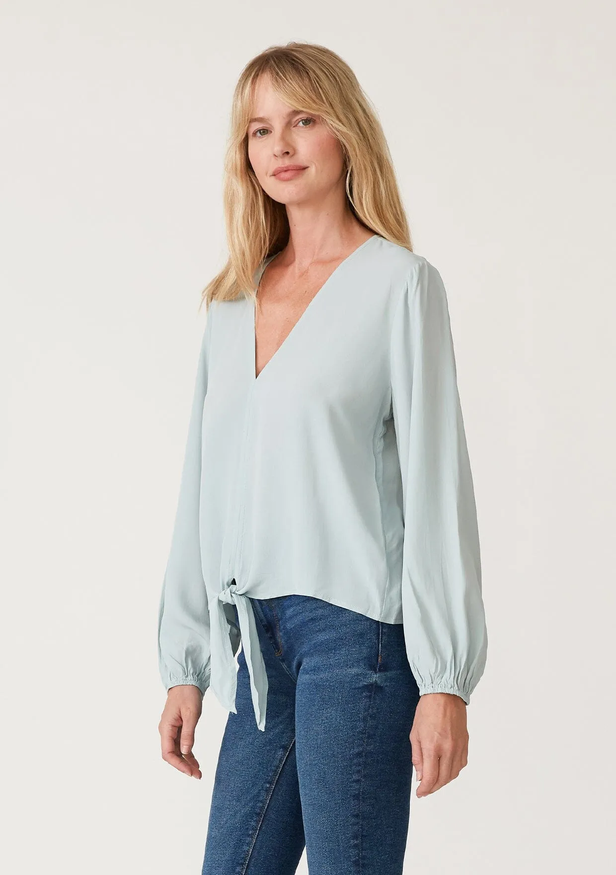 Camille Tie Front Top