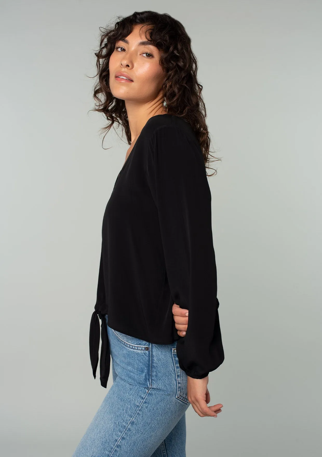 Camille Tie Front Top