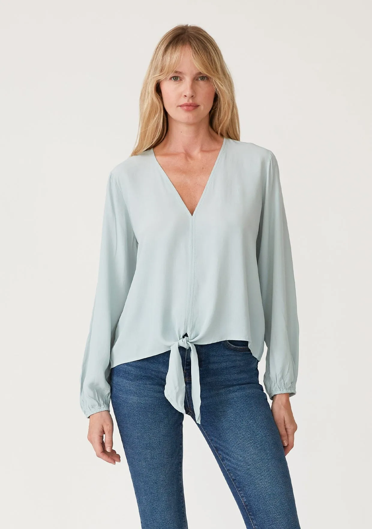 Camille Tie Front Top