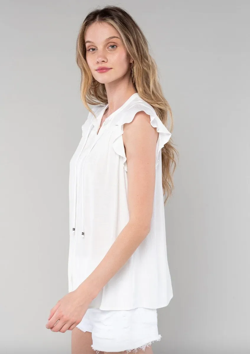 Canyons Flutter Sleeve Top