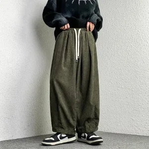 Casual Solid Oversize Harem Pant