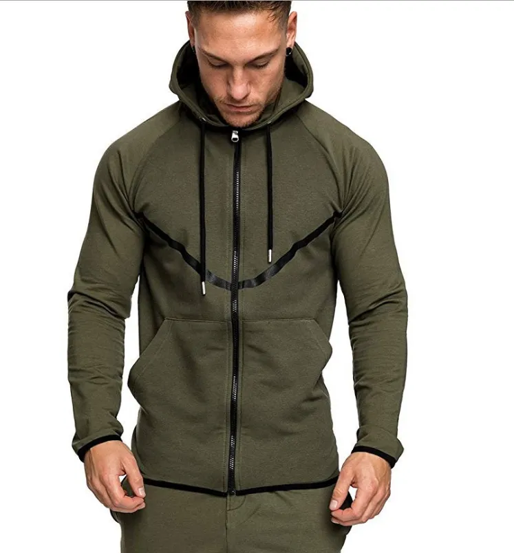 Casual Sporty Zip-Up Hoodie