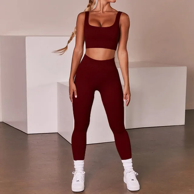 Casual Two Piece Set Yoga Pants Set