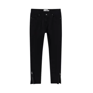 Casual Zipper Flared Denim