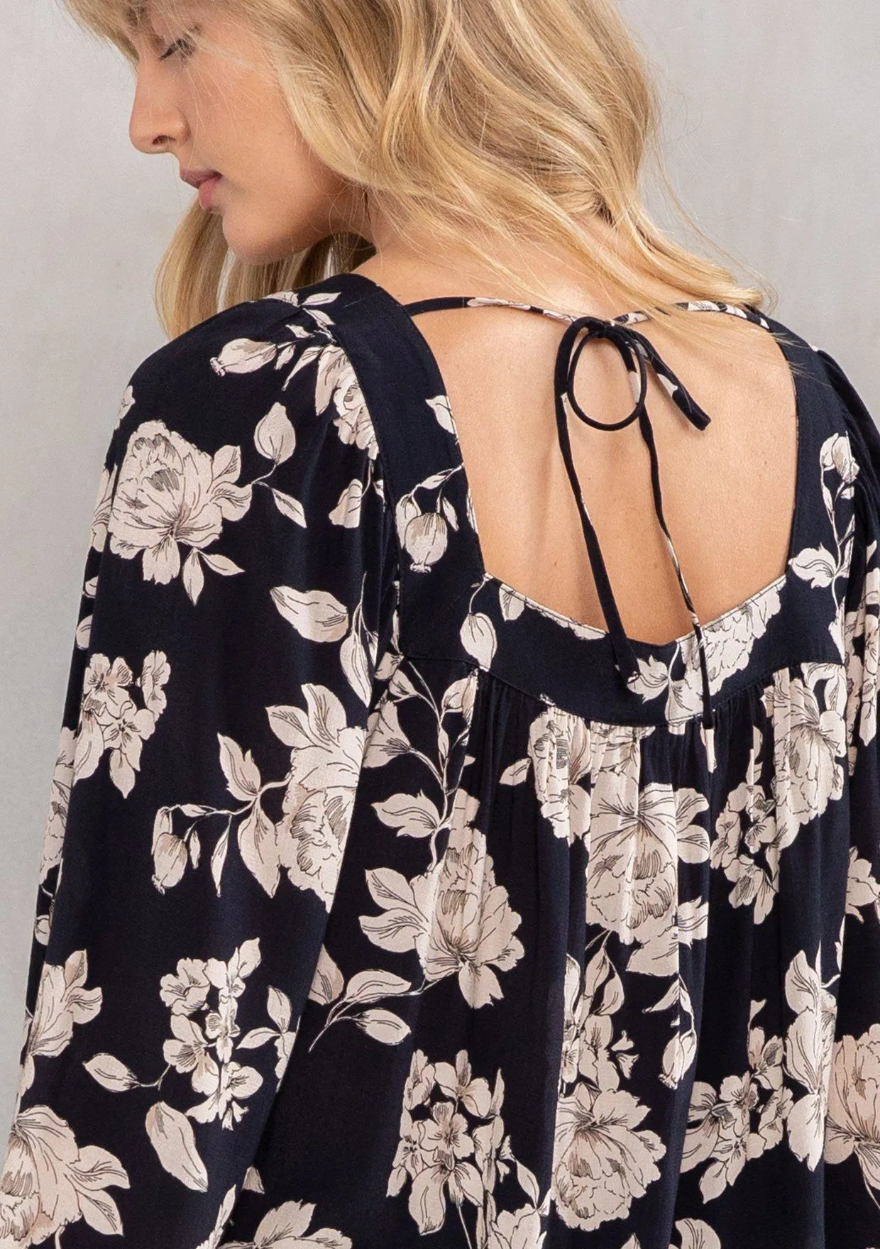 Catch Feelings Square Neck Blouse