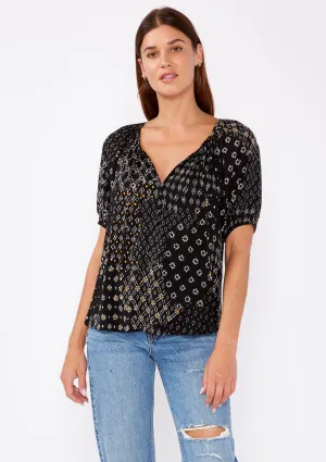 Celestial Garden Puff Sleeve Top