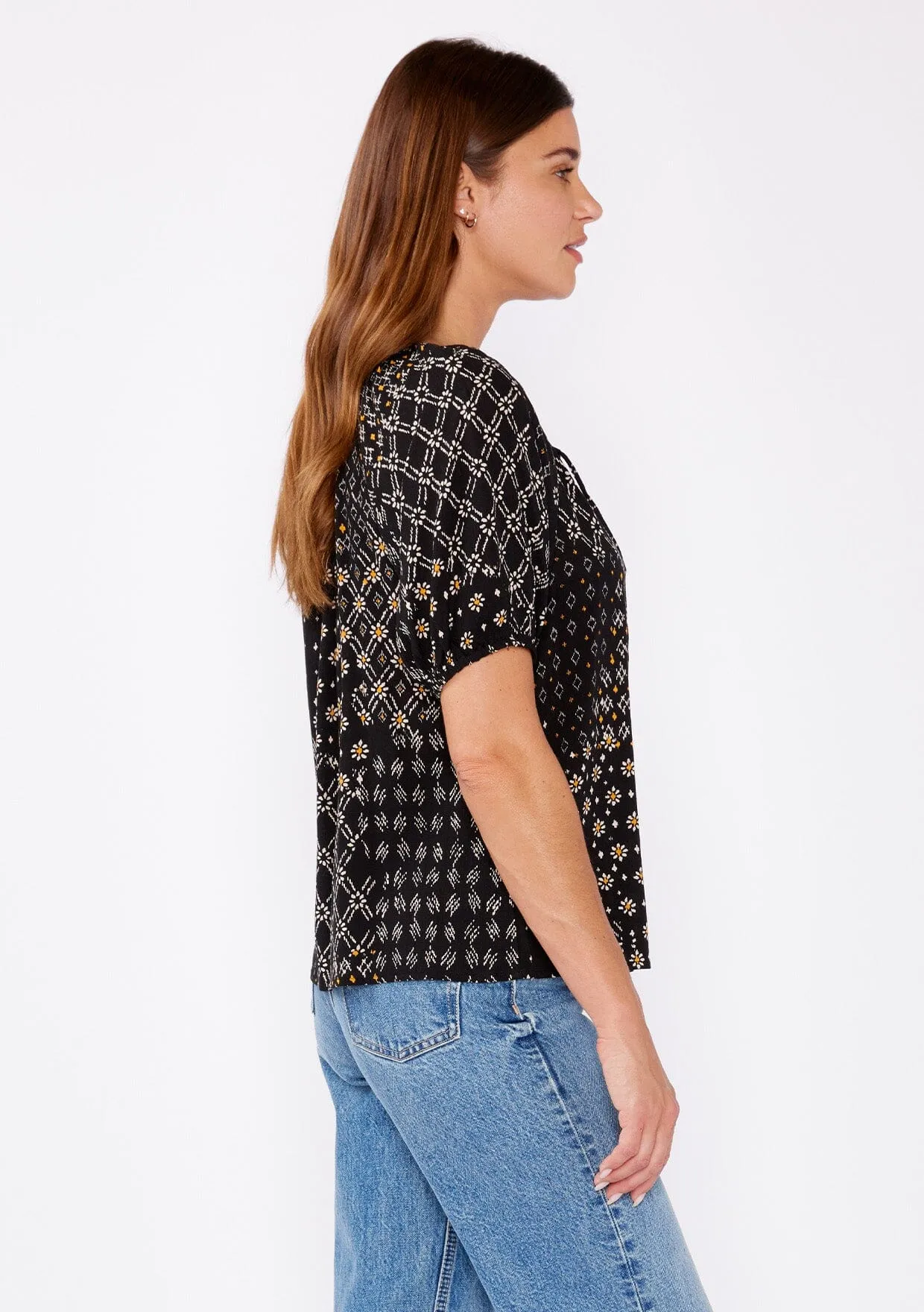 Celestial Garden Puff Sleeve Top