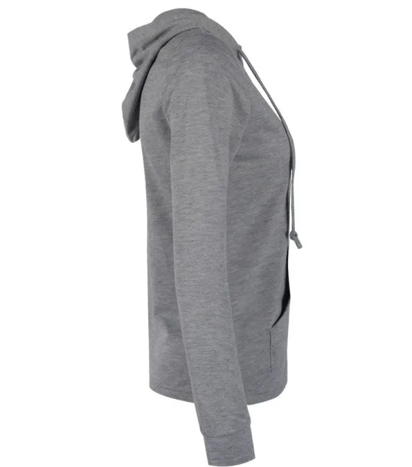 Celino Women's Grey Long Sleeve Hoodies Zipper Sweat-Shirt Sweater