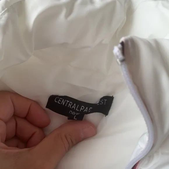 Central Park West White Wesley Convertible Puffer Activewear Outerwear