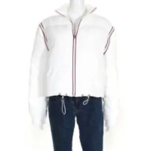 Central Park West White Wesley Convertible Puffer Activewear Outerwear