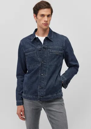 Charles Blue Black Lux Black Jean Jacket