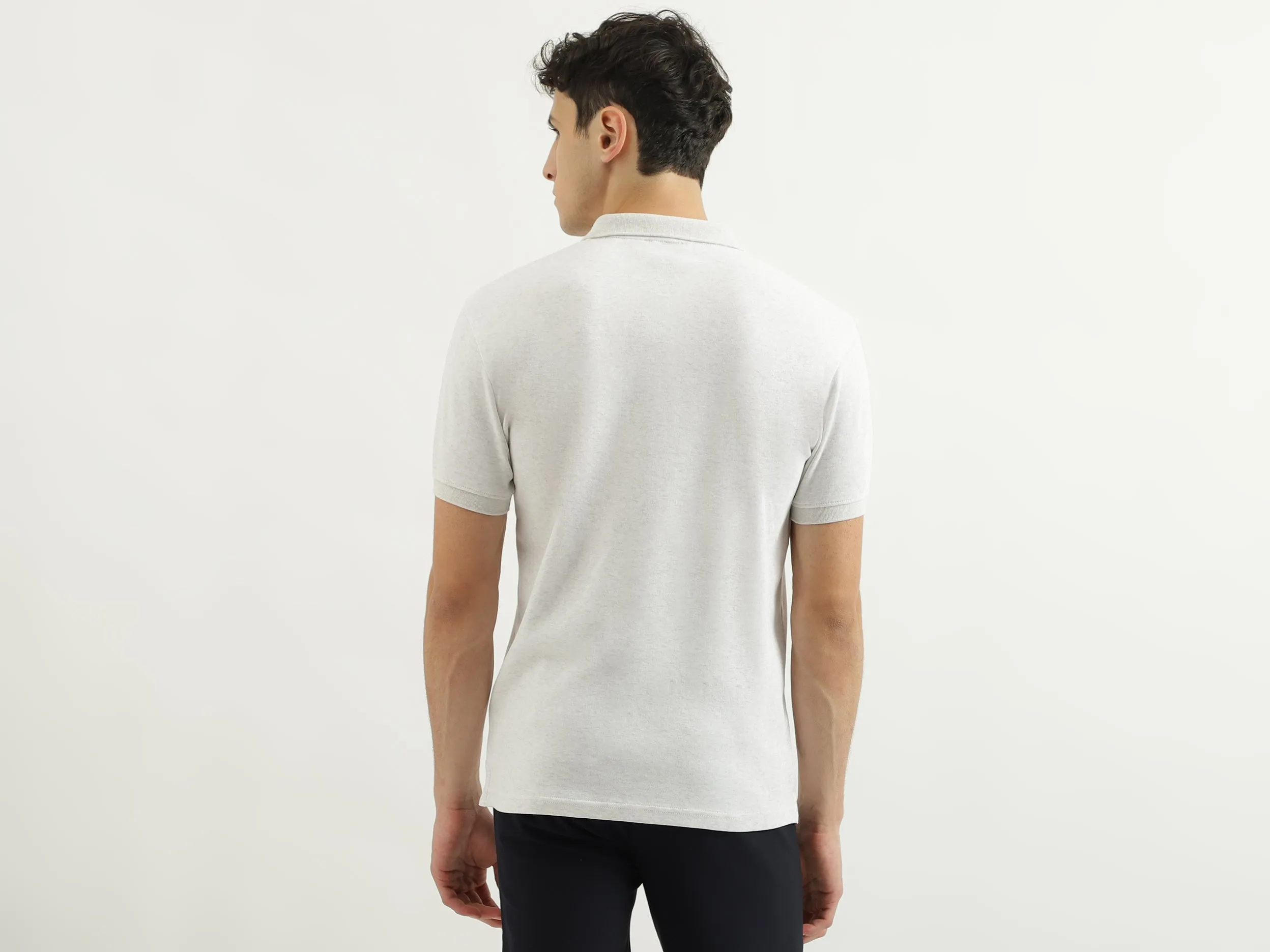 Chest Badge Polo Collar T-Shirt